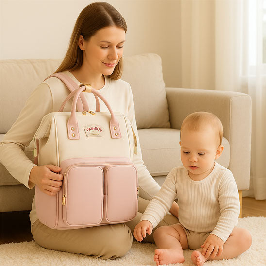 porte bébé BreathBabyBag™- Mauve Lavande - Bambin Calin