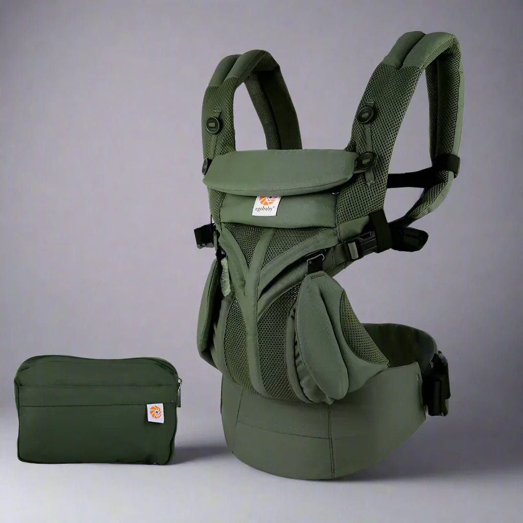 Porte Bebe - BreathBabyBag™ - Vert Olive - Bambin calin