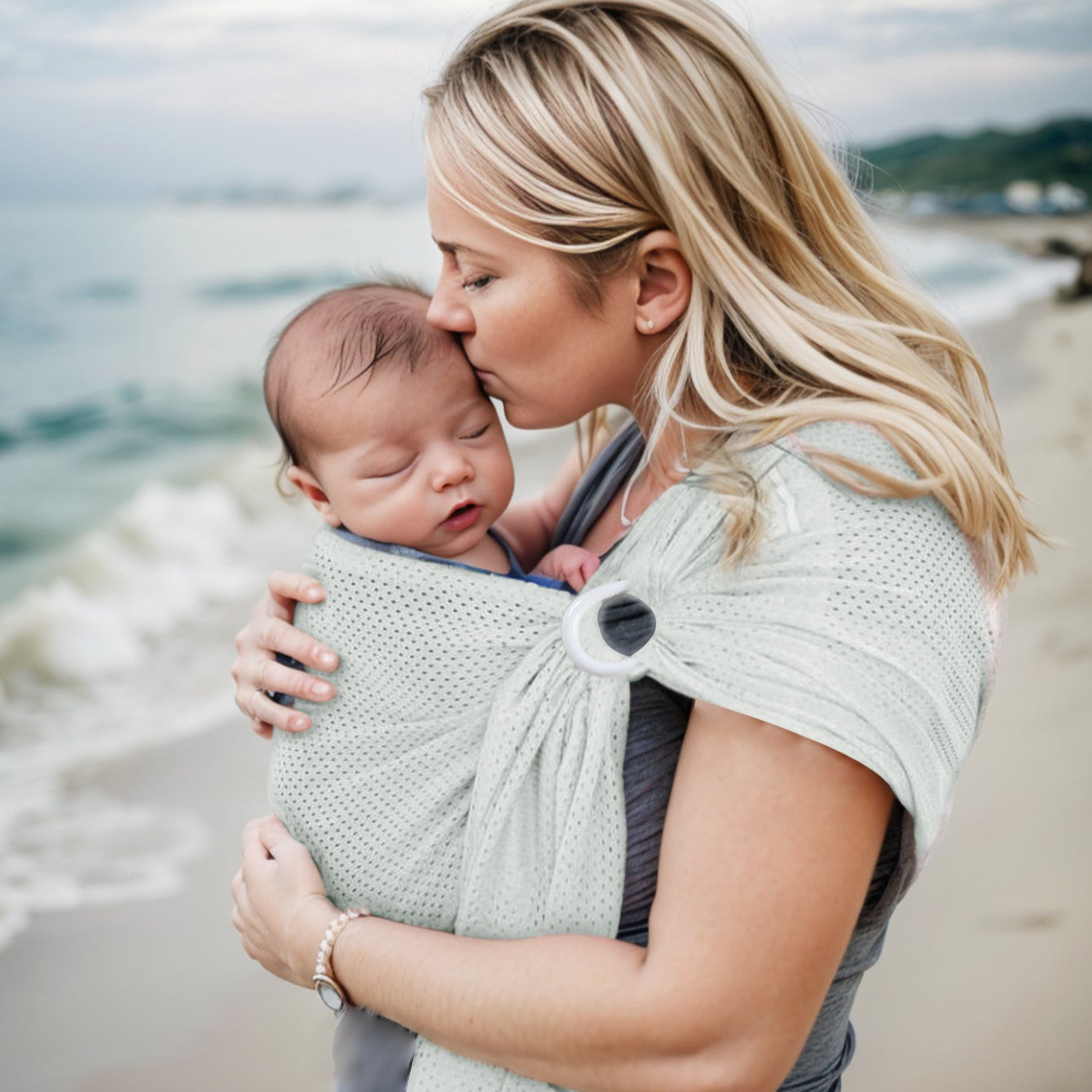 porte bébé  BreathBabyBag™- Mauve Lavande - Bambin Calin