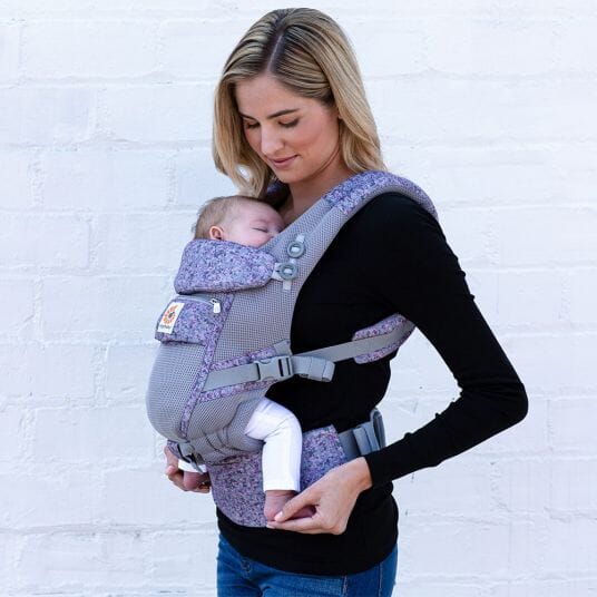 Porte Bebe - BreathBabyBag™ - Mauve Lavande - Bambin calin