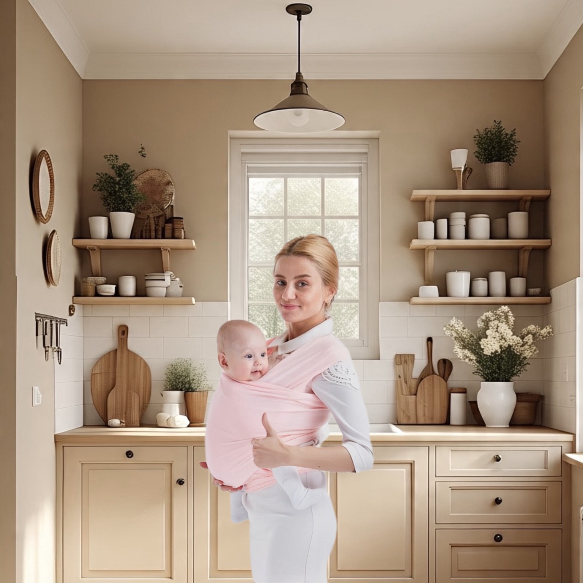 porte bébé  BreathBabyBag™- Mauve Lavande - Bambin Calin