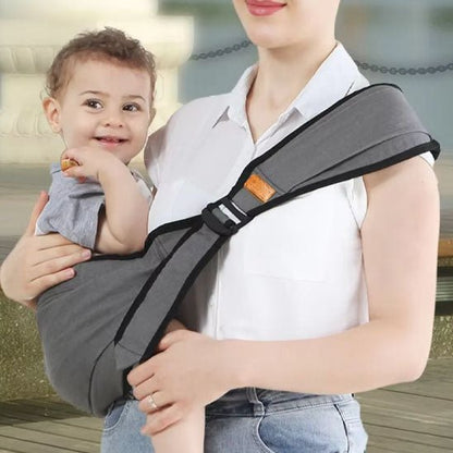Porte bébé - BabyCare™ - Gris - Bambin calin