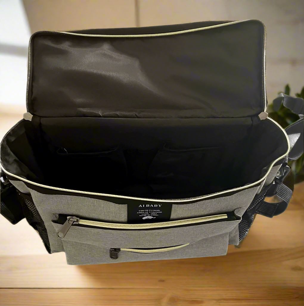 Sac à Langer à Dos - BabyTravel™ - Gris - Bambin calin