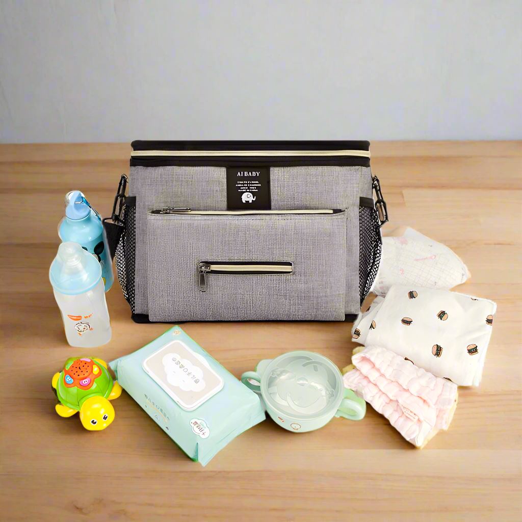 Sac à Langer à Dos - BabyTravel™ - Gris - Bambin calin