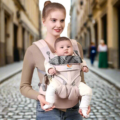 Porte Bebe - BreathBabyBag™ - Rose Maille - Bambin calin